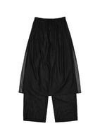sheer layered pants, black - Image 1