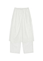 sheer layered pants, white - Image 1