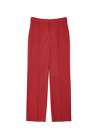 wool straight pants, red - Image 1