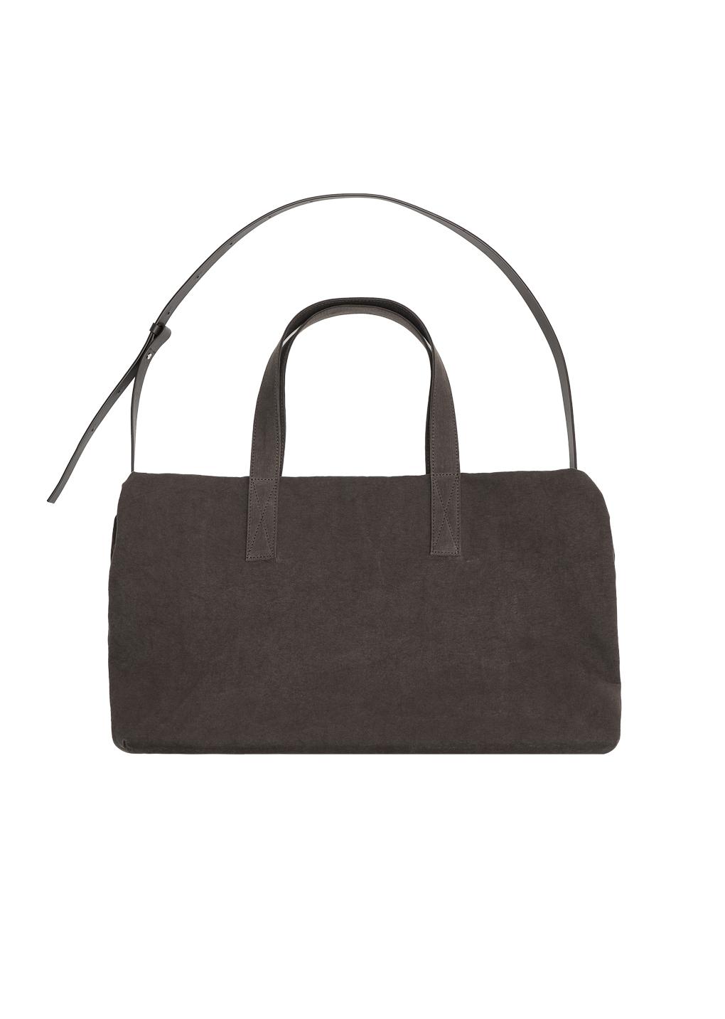 canvas duffle bag, brown