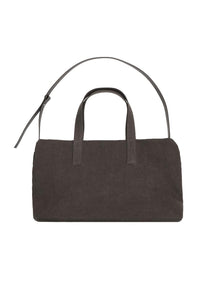 canvas duffle bag, brown