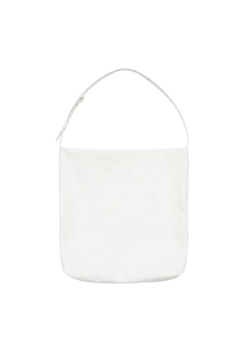 canvas shoulder bag, white