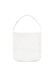 canvas shoulder bag, white