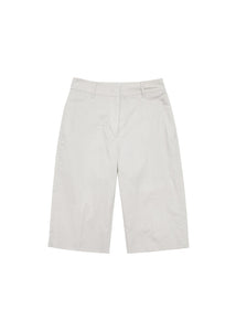 straight shorts, beige