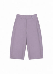 straight shorts, violet