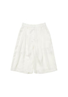 cupro bermuda pants, white - Image 1