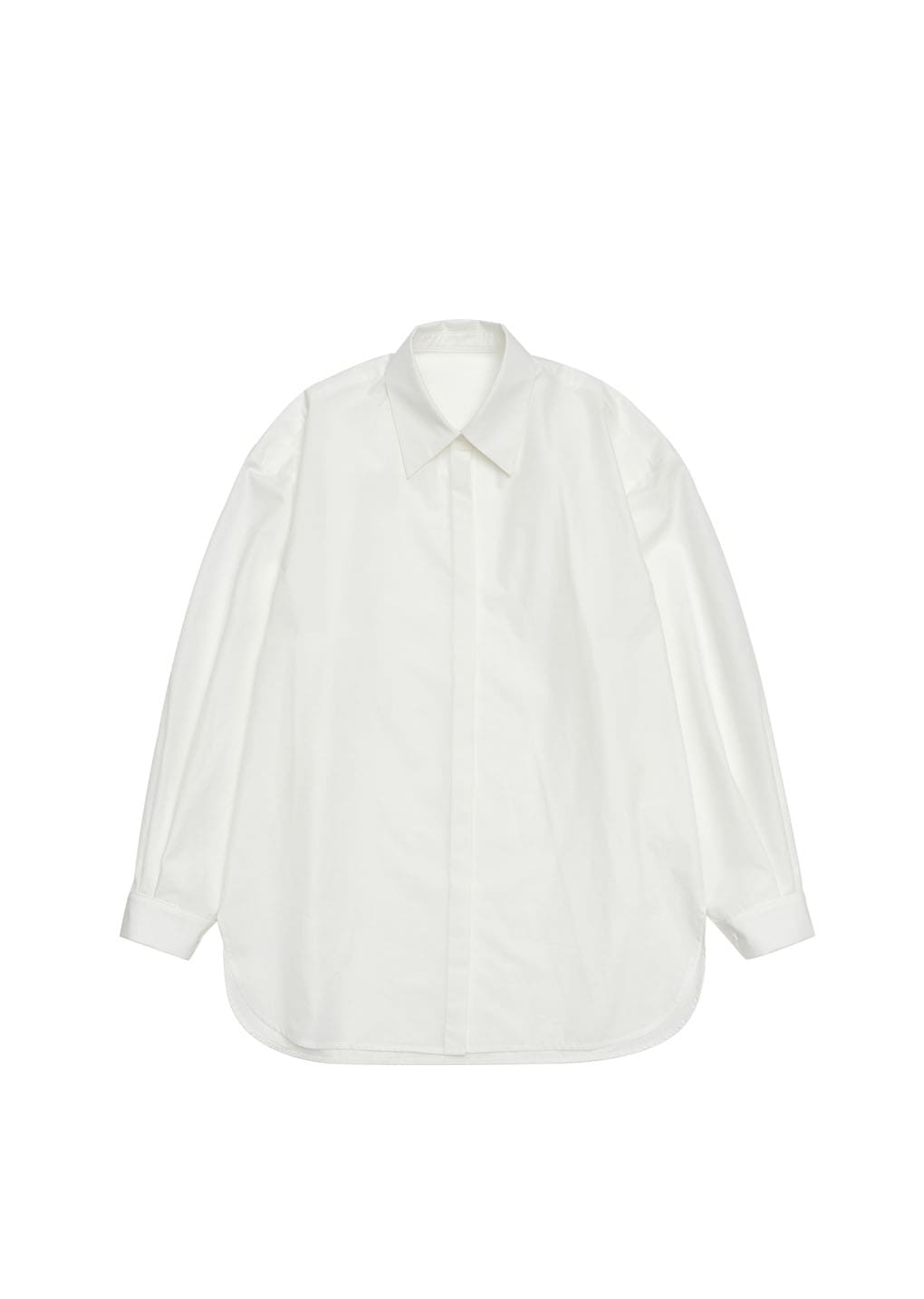 basic oversized shirt, white