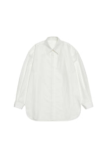 basic oversized shirt, white