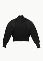 blocking button up cardigan, black - Image 1