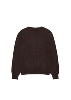 cashmere crewneck knit, brown - Image 1