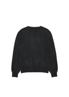 cashmere crewneck knit, melange grey - Image 1