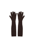 cashmere gloves, brown - Image 1