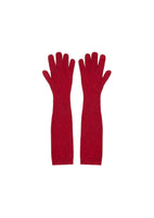 cashmere gloves, red - Image 1