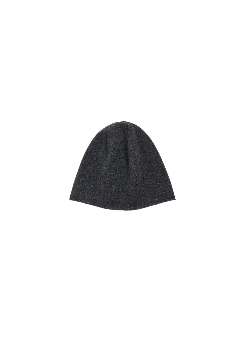 cashmere knit beanie, charcoal