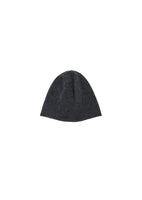 cashmere knit beanie, charcoal - Image 1