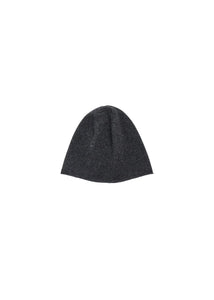 cashmere knit beanie, charcoal