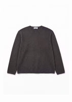 cashmere loose crewneck knit, brown - Image 1