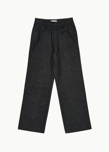 colored straight fit denim, black
