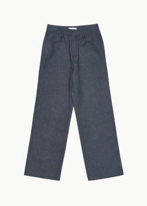 colored straight fit denim, blue