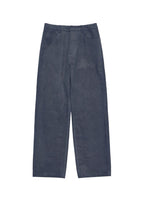 corduroy straight pants, blue - Image 1