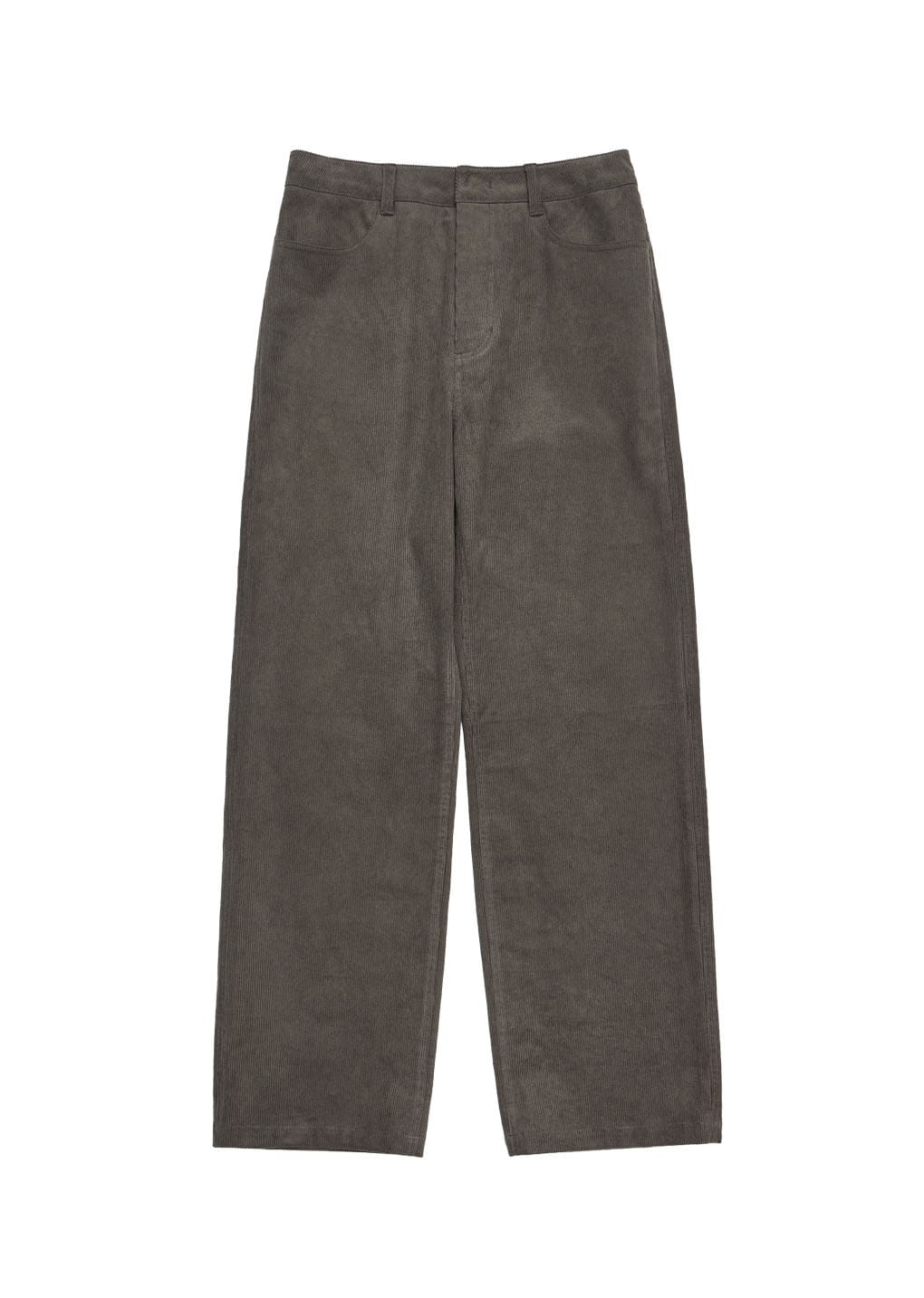 corduroy straight pants, khaki