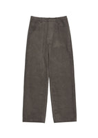 corduroy straight pants, khaki - Image 1