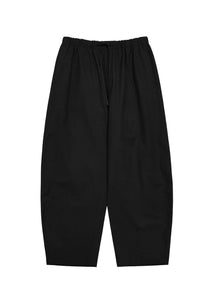 cotton banding pants, black