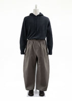 cotton banding pants, brown - Image 2