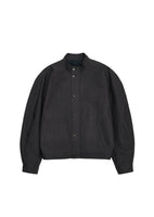 cotton curved jumper, black - Image 1