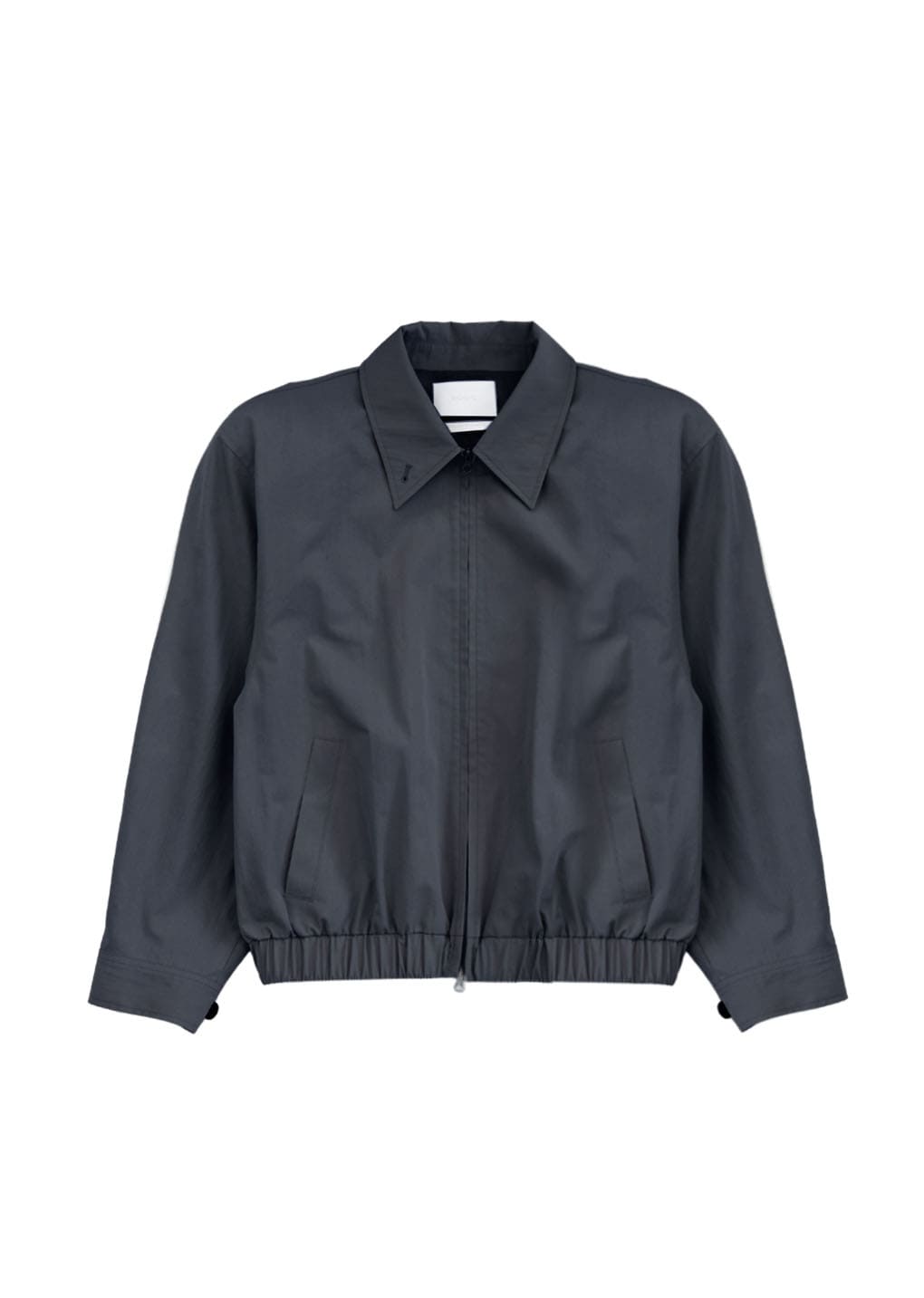 cotton nylon blouson, charcoal