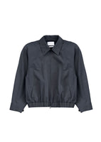 cotton nylon blouson, charcoal - Image 1