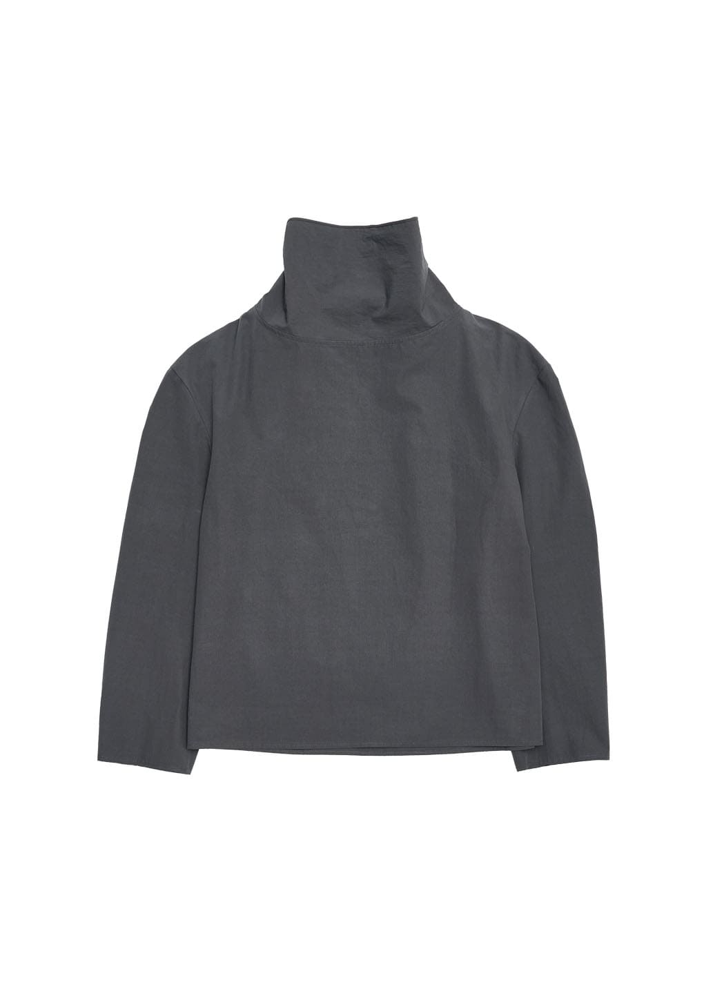 cotton scarf top, charcoal