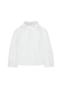 cotton scarf top, white