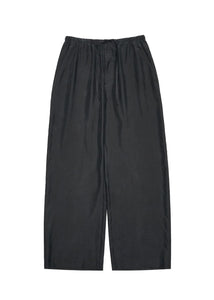 cupro banding pants, charcoal