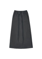 cupro banding skirt, charcoal - Image 1