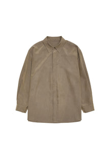 cupro shirt, khaki