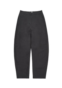 curved long pants, charcoal