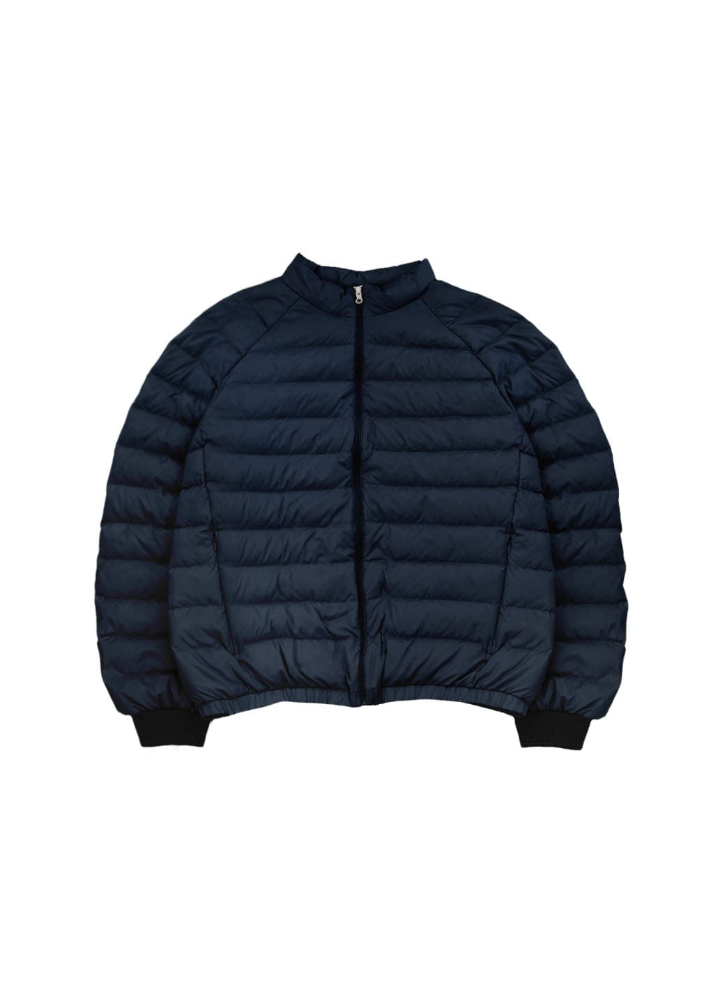 goose down reversible jumper, charcoal