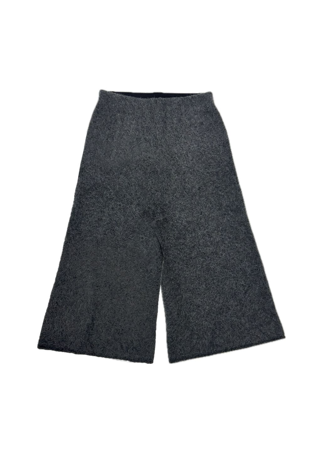 hairy culotte pants, charcoal