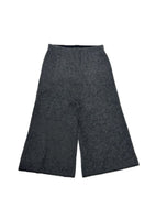 hairy culotte pants, charcoal - Image 1