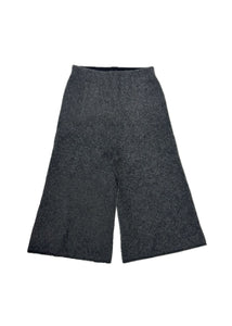 hairy culotte pants, charcoal
