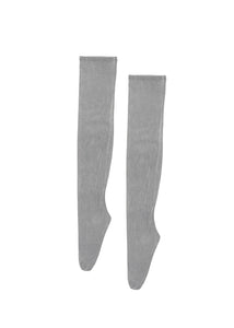 knee socks, grey