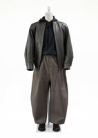 lambskin leather blouson, brown - Image 2