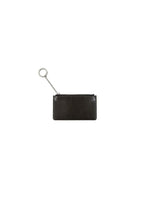 leather card holder, khaki brown - Image 1