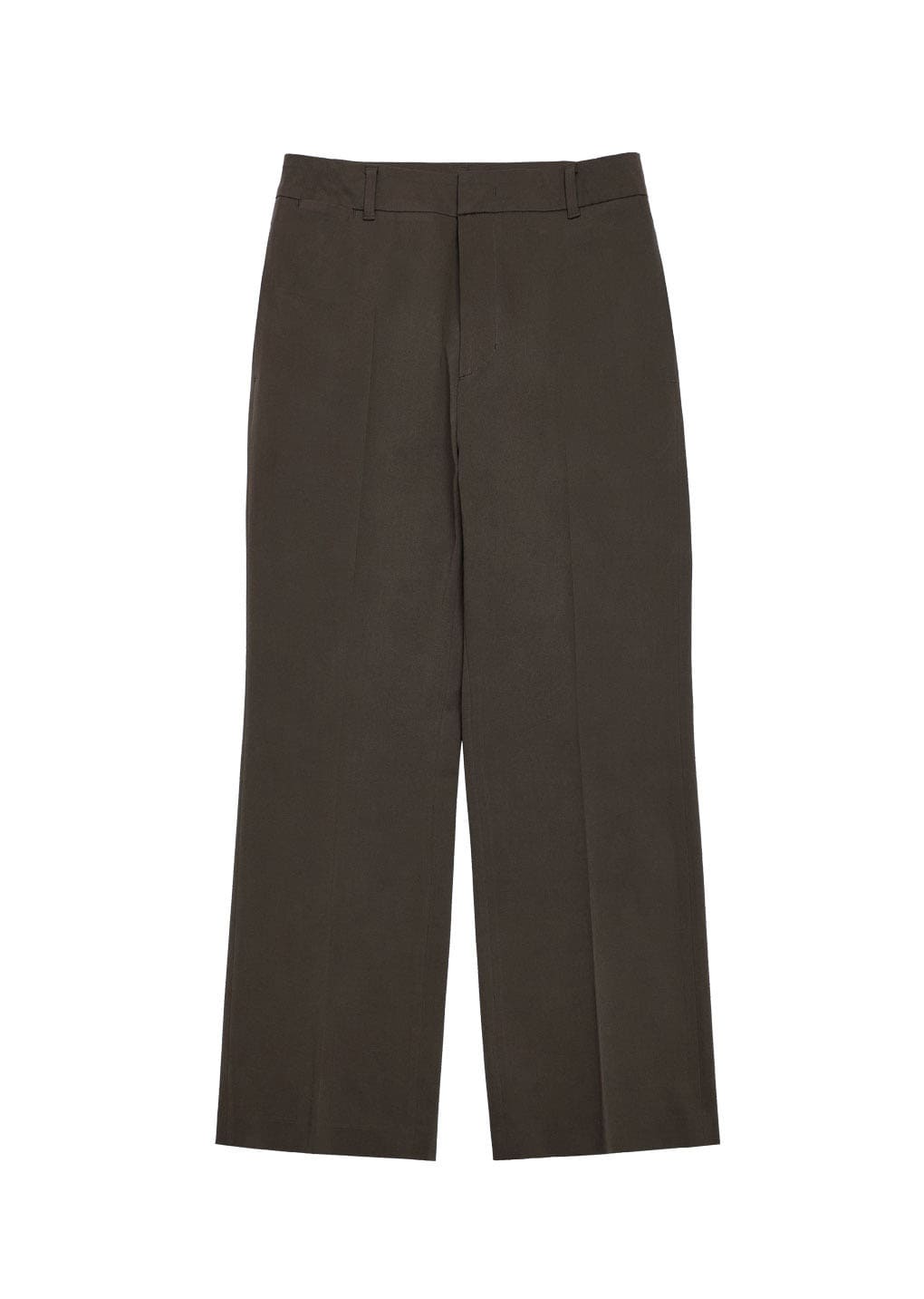 men's cotton flared pants, brown