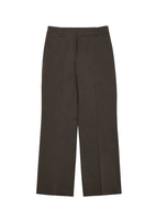 men's cotton flared pants, brown - Image 1