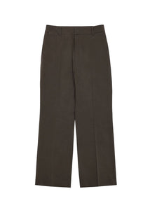 men's cotton flared pants, brown