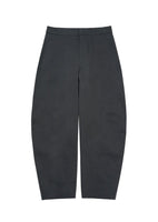 men's curved long pants, black - Image 1