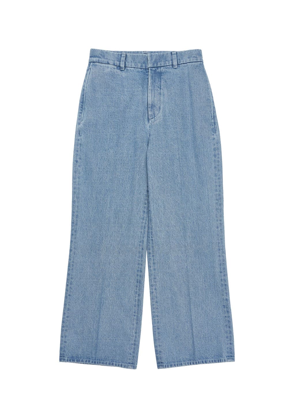 men's flared denim, light blue