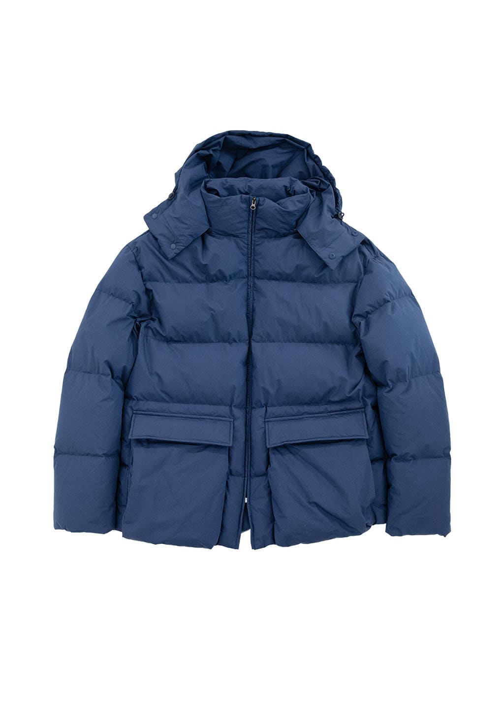 mid down puffer, blue